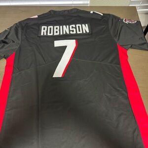 Bijan Robinson Atlanta Falcons Black Stitched Jersey Mens